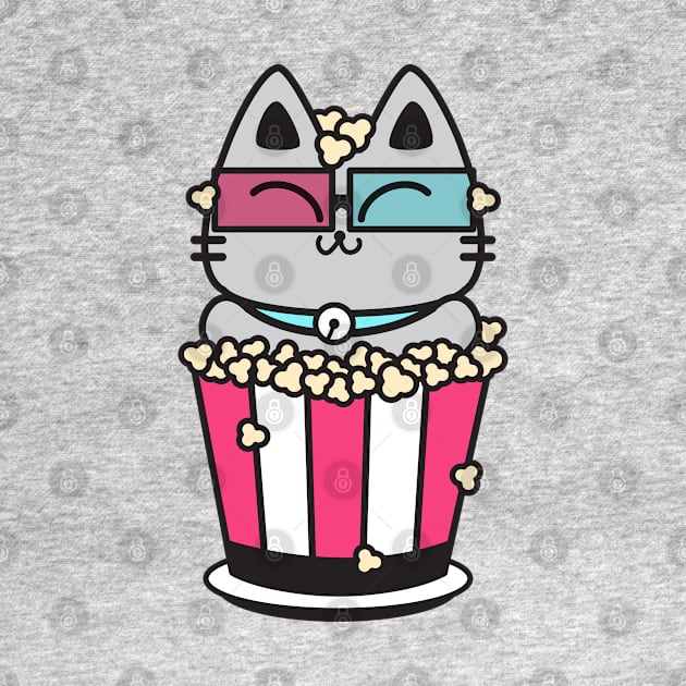 Popcorn Kitty by plattercats